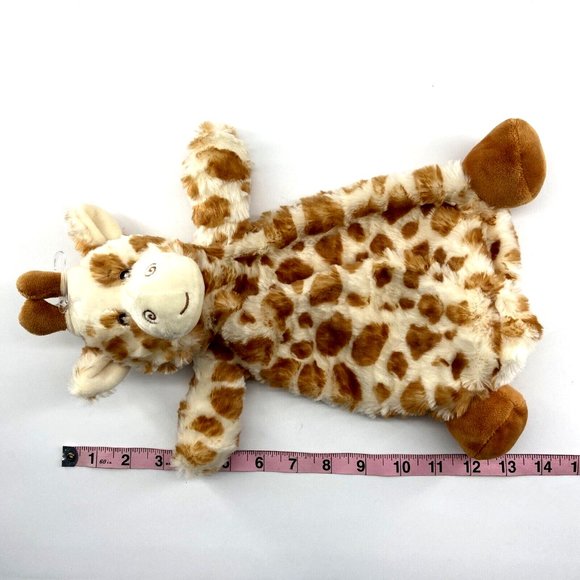 The Petting Zoo Giraffe Lovey Security Blanket Snugglerz Rattle Plush Toy - Picture 8 of 8
